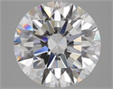 Del inventario de diamantes de laboratorio, 5.05 quilates, Redondo , Color D, claridad VVS2 y certificado GIA