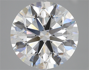 Picture of Lab Created Diamond 5.01 Carats, Round with Excellent Cut, E Color, VS1 Clarity and Certified by GIA