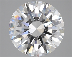 Picture of Lab Created Diamond 5.06 Carats, Round with Excellent Cut, E Color, VVS2 Clarity and Certified by GIA