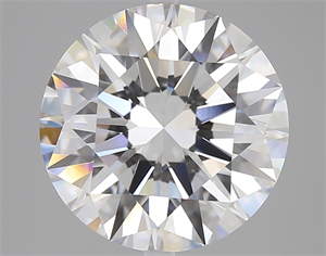 Picture of Lab Created Diamond 5.06 Carats, Round with Excellent Cut, E Color, VVS1 Clarity and Certified by GIA