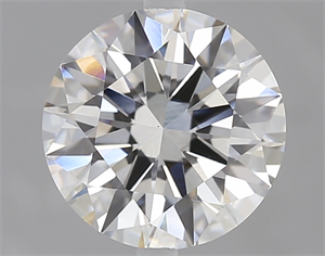 Picture of Lab Created Diamond 1.90 Carats, Round with Excellent Cut, F Color, VS1 Clarity and Certified by IGI