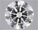 Lab Created Diamond 6.04 Carats, Round with Excellent Cut, D Color, VS1 Clarity and Certified by IGI