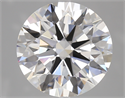 Lab Created Diamond 5.01 Carats, Round with Excellent Cut, E Color, VS1 Clarity and Certified by GIA