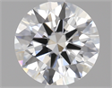 Lab Created Diamond 1.06 Carats, Round with Excellent Cut, E Color, VVS2 Clarity and Certified by IGI