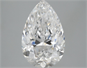 5.01 Carats, Pear Diamond with  Cut, E Color, IF Clarity and Certified by GIA