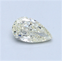 0.50 Carats, Pear Diamond with  Cut, N Color, VS1 Clarity and Certified by GIA