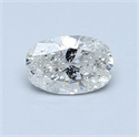 0.60 quilates, Del cojín Diamante , Color F, claridad SI2 y certificado por EGL