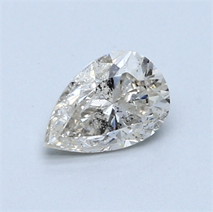 Picture of 0.68 Carats, Pear Diamond with  Cut, K Color, I2 Clarity and Certified by GIA