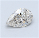 0.80 Carats, Pear Diamond with  Cut, J Color, I1 Clarity and Certified by GIA