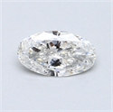 0.50 Carats, Oval Diamond with  Cut, G Color, SI2 Clarity and Certified by GIA