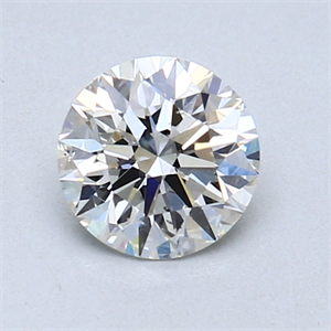 Picture of 0.80 Carats, Round Diamond with Excellent Cut, H Color, SI1 Clarity and Certified by GIA