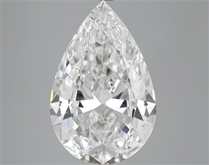 Picture of 7.12 Carats, Pear Diamond with  Cut, D Color, VS1 Clarity and Certified by GIA