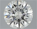 3.32 Carats, Round Diamond with Excellent Cut, G Color, VVS2 Clarity and Certified by GIA