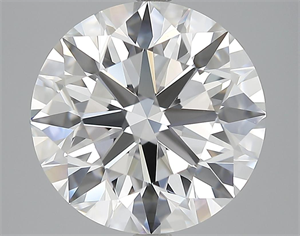 Picture of 5.70 Carats, Round Diamond with Excellent Cut, E Color, VVS1 Clarity and Certified by GIA