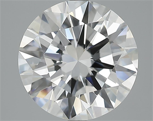 Picture of 4.28 Carats, Round Diamond with Excellent Cut, E Color, VVS1 Clarity and Certified by GIA