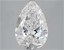 5.03 Carats, Pear Diamond with  Cut, D Color, VS1 Clarity and Certified by GIA