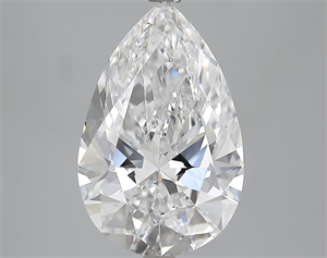 Picture of 5.03 Carats, Pear Diamond with  Cut, D Color, VS1 Clarity and Certified by GIA