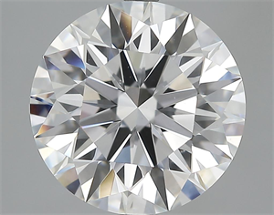 Picture of 5.21 Carats, Round Diamond with Excellent Cut, F Color, VS2 Clarity and Certified by GIA