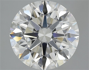 Picture of 5.51 Carats, Round Diamond with Excellent Cut, F Color, VS2 Clarity and Certified by GIA