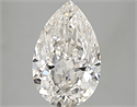 5.04 Carats, Pear Diamond with  Cut, H Color, VVS1 Clarity and Certified by GIA