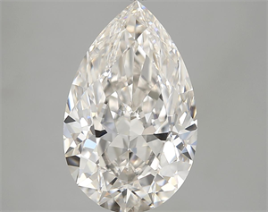 Picture of 5.04 Carats, Pear Diamond with  Cut, H Color, VVS1 Clarity and Certified by GIA