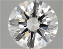 3.01 Carats, Round Diamond with Excellent Cut, F Color, VVS2 Clarity and Certified by GIA