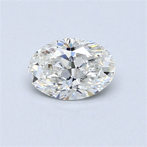 Picture of 0.51 Carats, Oval Diamond with  Cut, H Color, SI1 Clarity and Certified by GIA