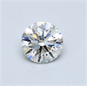 0.50 quilates, Redondo Diamante , Color H, claridad VS2 y certificado por GIA
