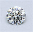 0.70 Carats, Round Diamond with Excellent Cut, I Color, SI1 Clarity and Certified by GIA