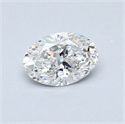 0.52 Carats, Oval Diamond with  Cut, F Color, SI1 Clarity and Certified by GIA