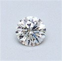 0.41 Carats, Round Diamond with Excellent Cut, I Color, SI1 Clarity and Certified by GIA
