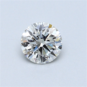 Picture of 0.49 Carats, Round Diamond with Very Good Cut, H Color, VVS2 Clarity and Certified by GIA
