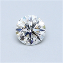 0.50 Carats, Round Diamond with Excellent Cut, G Color, SI1 Clarity and Certified by GIA