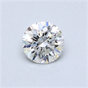 0.50 quilates, Redondo Diamante , Color G, claridad SI1 y certificado por GIA