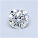 0.71 quilates, Redondo Diamante , Color H, claridad SI1 y certificado por GIA
