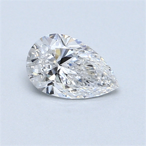 Picture of 0.53 Carats, Pear Diamond with  Cut, D Color, SI1 Clarity and Certified by GIA