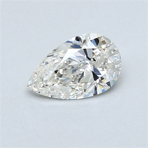 Picture of 0.50 Carats, Pear Diamond with  Cut, I Color, SI1 Clarity and Certified by GIA