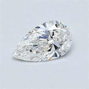 Picture of 0.51 Carats, Pear Diamond with  Cut, E Color, SI1 Clarity and Certified by GIA