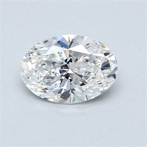 Picture of 0.70 Carats, Oval Diamond with  Cut, D Color, VS2 Clarity and Certified by GIA