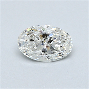 Picture of 0.50 Carats, Oval Diamond with  Cut, H Color, SI1 Clarity and Certified by GIA