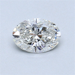 Picture of 0.53 Carats, Oval Diamond with  Cut, G Color, SI1 Clarity and Certified by GIA