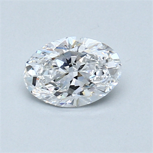 Picture of 0.49 Carats, Oval Diamond with  Cut, D Color, VS2 Clarity and Certified by GIA