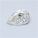 0.44 Carats, Pear Diamond with  Cut, G Color, VS2 Clarity and Certified by GIA