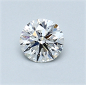 0.48 Carats, Round Diamond with Excellent Cut, F Color, SI2 Clarity and Certified by GIA