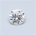 0.40 Carats, Round Diamond with Very Good Cut, F Color, VS2 Clarity and Certified by GIA