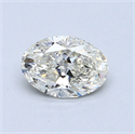 0.70 quilates, Ovalado Diamante , Color J, claridad VS1 y certificado por GIA