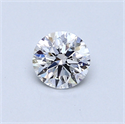 0.45 Carats, Round Diamond with Very Good Cut, D Color, SI1 Clarity and Certified by GIA