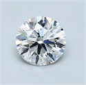 0.70 quilates, Redondo Diamante , Color H, claridad SI1 y certificado por GIA
