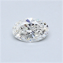 0.43 Carats, Oval Diamond with  Cut, G Color, VS2 Clarity and Certified by GIA
