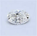 0.52 Carats, Oval Diamond with  Cut, F Color, VS1 Clarity and Certified by GIA